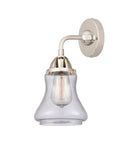 288-1W-PN-G194 1-Light 6" Polished Nickel Sconce - Seedy Bellmont Glass - LED Bulb - Dimmensions: 6 x 7.25 x 10.625 - Glass Up or Down: Yes