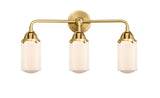 3-Light 22.5" Black Antique Brass Bath Vanity Lights LED
