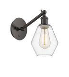 317-1W-OB-G652-6 1-Light 6" Oil Rubbed Bronze Sconce - Clear Cindyrella 6" Glass - LED Bulb - Dimmensions: 6 x 12.875 x 11.375 - Glass Up or Down: Yes