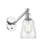 317-1W-PC-G392 1-Light 5.3" Polished Chrome Sconce - Clear Ellery Glass - LED Bulb - Dimmensions: 5.3 x 12.375 x 12.75 - Glass Up or Down: Yes