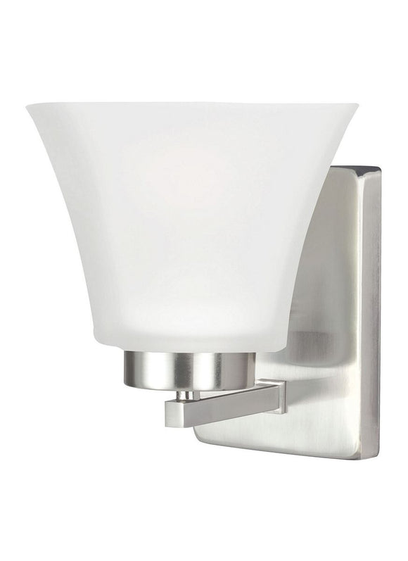 4111601-962 Bayfield Brushed Nickel 1-Light Wall / Bath Sconce