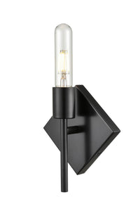 1-Light 6.375" Matte Black Sconce -  - Incandescent Bulb