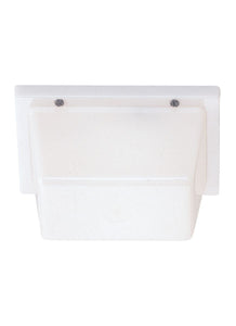 4325-68 White Plastic 1-Light Outdoor Wall / Ceiling Mount
