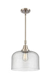 Stem Hung 12" Bell Pendant - Bell-Urn Seedy Glass LED