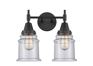1-Light 15" Caden Bath Vanity Light - Bell-Urn Seedy Glass - Choice of Finish And Incandesent Or LED Bulbs