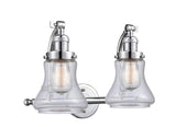 515-2W-PC-G192 2-Light 18" Polished Chrome Bath Vanity Light - Clear Bellmont Glass - LED Bulb - Dimmensions: 18 x 10 x 12 - Glass Up or Down: Yes