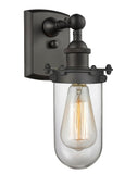 516-1W-OB-232-CL 1-Light 4.5" Oil Rubbed Bronze Sconce - LED Bulb