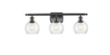 516-3W-OB-G124-6 3-Light 26" Oil Rubbed Bronze Bath Vanity Light - Seedy Athens Glass - LED Bulb - Dimmensions: 26 x 7.125 x 9.375 - Glass Up or Down: Yes