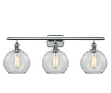 516-3W-PC-G122-8 3-Light 26" Polished Chrome Bath Vanity Light - Clear Athens Glass - LED Bulb - Dimmensions: 26 x 9 x 13 - Glass Up or Down: Yes