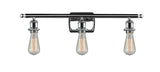 516-3W-PC 3-Light 26" Polished Chrome Bath Vanity Light - Bare Bulb - LED Bulb - Dimmensions: 26 x 6 x 7 - Glass Up or Down: Yes