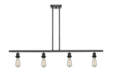 516-4I-OB 4-Light 48" Oil Rubbed Bronze Island Light - Bare Bulb - LED Bulb - Dimmensions: 48 x 2.125 x 5<br>Minimum Height : 13.375<br>Maximum Height : 37.375 - Sloped Ceiling Compatible: Yes
