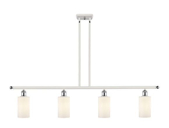 4-Light Matte White Clymer Glass - Choice of LED Or Incandescnt Bulbs And Finishes LED