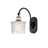 518-1W-BAB-G402 1-Light 6.5" Black Antique Brass Sconce - Clear Niagra Glass - LED Bulb - Dimmensions: 6.5 x 13.25 x 12.25 - Glass Up or Down: Yes