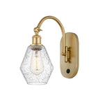 1-Light 6" Antique Brass Sconce - Seedy Cindyrella 6" Glass LED - w/Switch