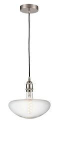 Cord Hung 9.825" Brushed Satin Nickel Mini Pendant -  - Incandescent Bulb