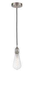 Cord Hung 3.75" Brushed Satin Nickel Mini Pendant -  - Incandescent Bulb