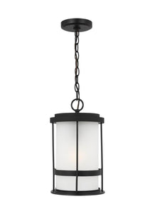 6290901-12 Generation Brands Wilburn Black 1-Light Outdoor Pendant Lantern