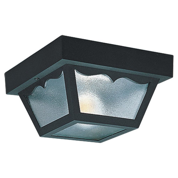 7569-32 Clear 2-Light Outdoor Ceiling Flush Mount