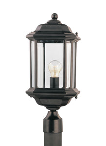 82029-12 Kent Black 1-Light Outdoor Post Lantern
