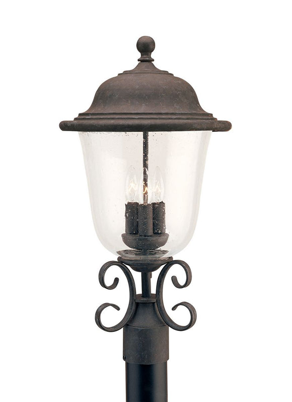 8259-46 Trafalgar Oxidized Bronze 3-Light Outdoor Post Lantern