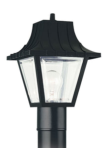 8275-32 Polycarbonate Clear 1-Light Outdoor Post Lantern
