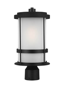 8290901-12 Generation Brands Wilburn Black 1-Light Outdoor Post Lantern