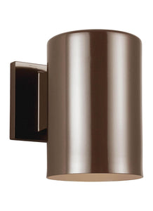 8313801-10 Outdoor Cylinders Bronze 1-Light Outdoor Wall Lantern