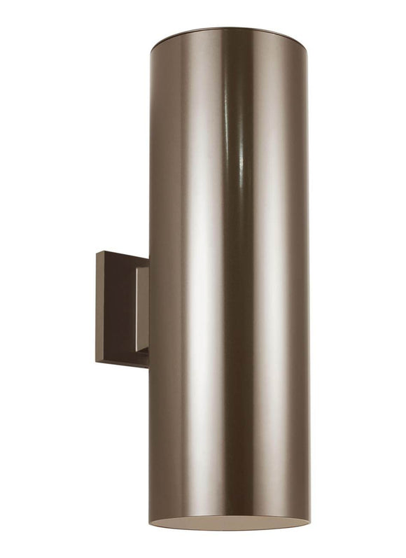 8413997S-10 Outdoor Cylinders Bronze Large LED Wall Lantern