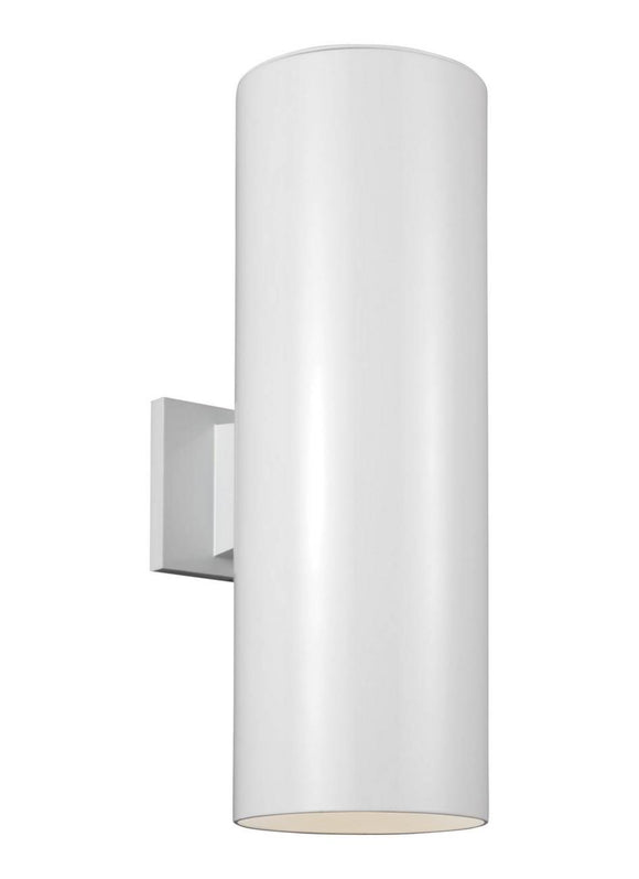 8413997S-15 Outdoor Cylinders White Large LED Wall Lantern