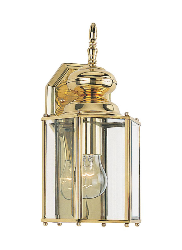 8509-02 Classico Polished Brass 1-Light Outdoor Wall Lantern