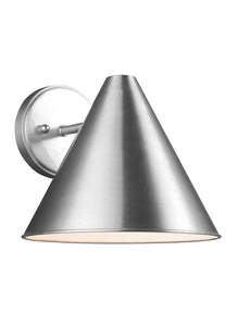 8538501-04 Crittenden Satin Aluminum 1-Light Outdoor Wall Lantern
