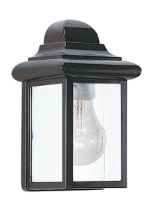 8588-12 Mullberry Hill Black 1-Light Outdoor Wall Lantern