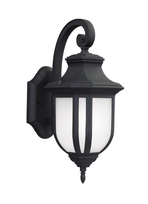 8636301-12 Childress Black Medium 1-Light Outdoor Wall Lantern