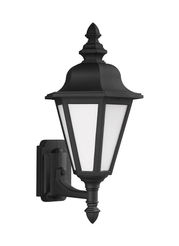 89824-12 Brentwood Black Medium Uplight 1-Light Outdoor Wall Lantern