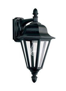8825-12 Brentwood Black 1-Light Outdoor Wall Lantern