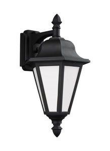 89825-12 Brentwood Black Medium Downlight 1-Light Outdoor Wall Lantern