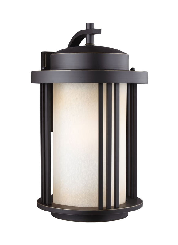 8847901-71 Crowell Antique Bronze Large 1-Light Outdoor Wall Lantern