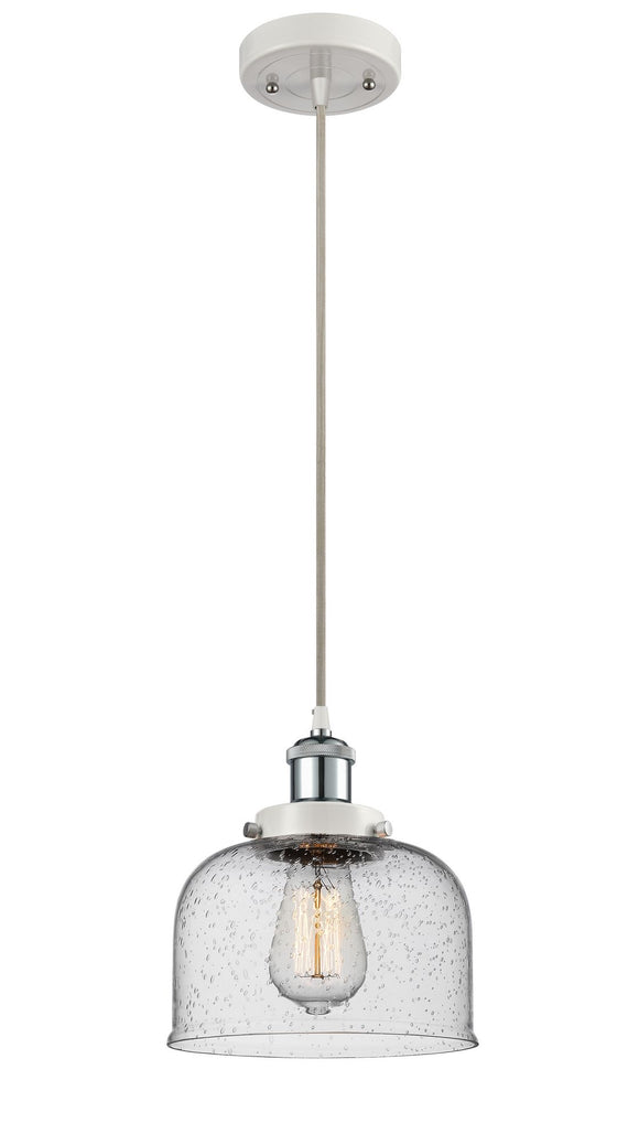 Stem Hung Seedy Large Bell Glass - Choice of LED Or Incandescnt Bulbs And Finishes LED