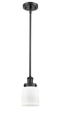 916-1S-BK-G51-LED 5" Stem Hung Matte Black LED Mini Pendant