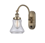 1-Light 6.5" Antique Brass Sconce - Seedy Bellmont Glass LED