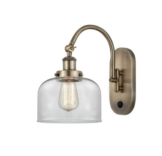 1-Light 8" Bell Sconce - Choice of Finish And Incandesent Or LED Bulbs