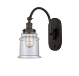 1-Light 6.5" Canton Sconce - Bell-Urn Seedy Glass LED