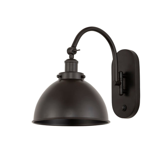 918-1W-OB-MFD-10-OB 1-Light 10" Oil Rubbed Bronze Sconce - Oil Rubbed Bronze Ballston Urban Shade - LED Bulb - Dimmensions: 10 x 12 x 11 - Glass Up or Down: Yes