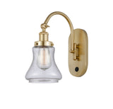 1-Light 6.5" Antique Brass Sconce - Seedy Bellmont Glass LED