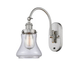 1-Light 6.5" Antique Brass Sconce - Clear Bellmont Glass LED