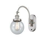 1-Light 6" Beacon Sconce - Globe-Orb Seedy Glass LED