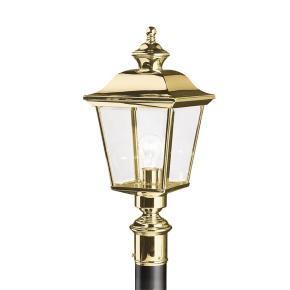 Kichler Lighting 9913PB Bay Shore 1 Light Post Light Polished Brass