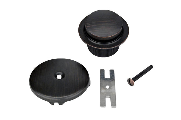 D-301ORB 3.5 Inch Tub Drain Trim and Single-Hole Overflow Cover for Bath Tubs - Oil Rubbed Bronze