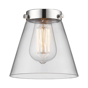 Innovations Lighting G62 Accessory 6"  Glass - Clear Small Cone Glass Shade - Dimmable Vintage Bulbs Included - Width: 6" Depth (Front to Back): 6" Height: 6