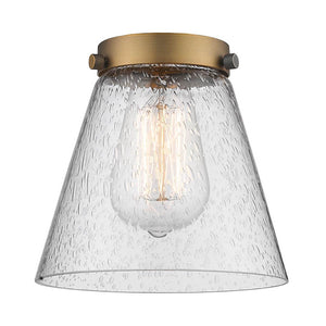 Innovations Lighting G64 Accessory 6.25"  Glass - Seedy Small Cone Glass Shade - Dimmable Vintage Bulbs Included - Width: 6.25" Depth (Front to Back): 6.25" Height: 5.75